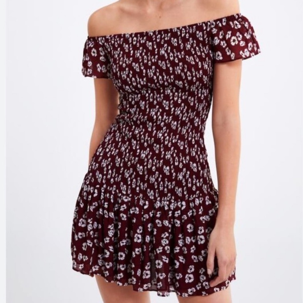 Zara Red Floral Mini Dress